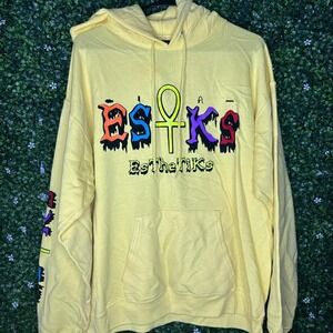 ESTKS Yellow and multi-colored hoodie